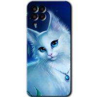 Galaxy M33 Kılıf HD Desen Baskılı Arka Kapak - Cat Glance
