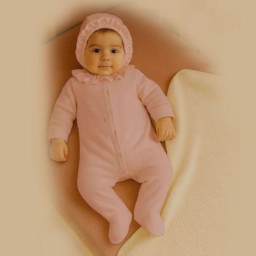 Bistyle Yenidoğan Tulum Battaniye Prıncess 13115 Ekru Gül Kurusu