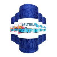 5 Adet Polyester Makrome İpi 370 Lacivert 100 gr