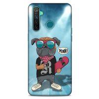 Oppo Realme 5 Pro Kılıf Köpek Kıyafetleri (4) Koruma Kılıfı Bulldog Fular