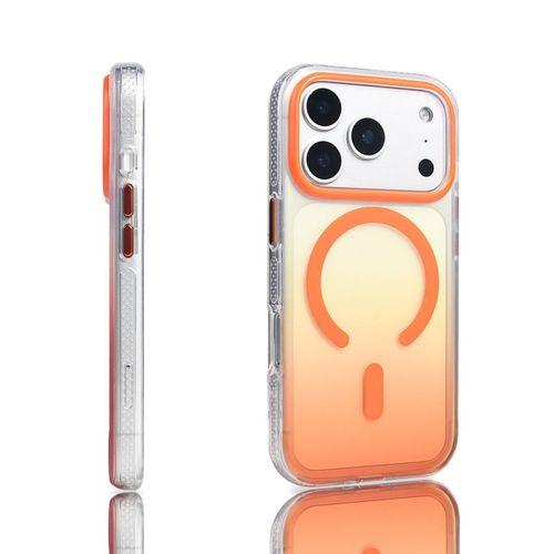 Apple iPhone 17 Pro Kılıf M-safe Şarj Özellikli Transparan Renk Geçişli Zore Toros Kapak