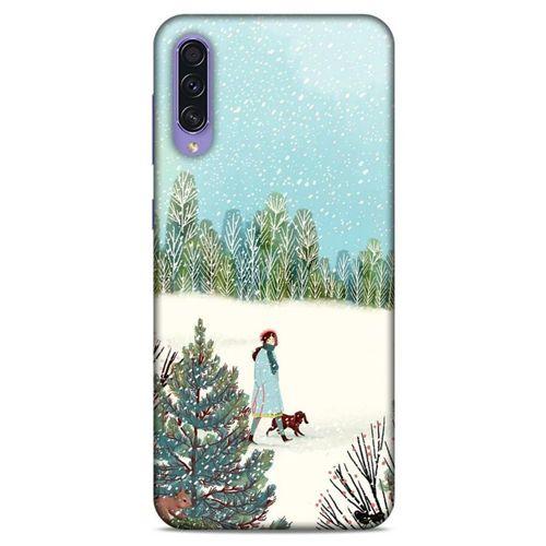 Samsung Galaxy A50s Kılıf Snowix (44) Tough Armor Kılıf Beyaz Açık Mavi