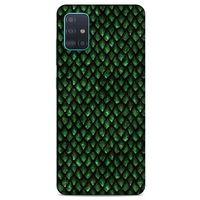Samsung Galaxy A51 Kılıf Dragons (5) Koruma Kabı Ejderha Koyu Yeşil Pul
