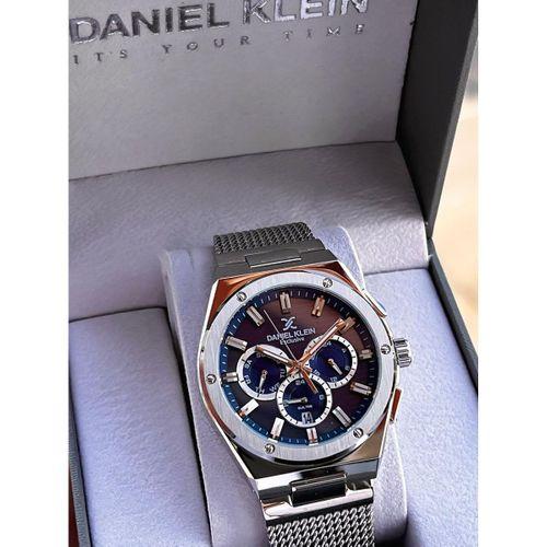 Daniel Klein Erkek Kol Saati 30 Metre Suya Dayanıklı Çelik Kordon + Bileklik Hediyeli  VS.BLKT.0688