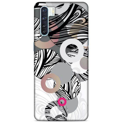 Lopard Oppo A91 Uyumlu Kılıf Soyut Sanat (42) Desenli Rugged Armor Kılıf