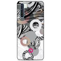 Lopard Oppo A91 Uyumlu Kılıf Soyut Sanat (42) Desenli Rugged Armor Kılıf