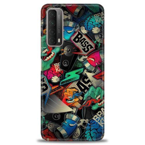 Huawei P Smart 2021 Kılıf HD Baskılı Kılıf - Bass + Tam Ekran Koruyucu