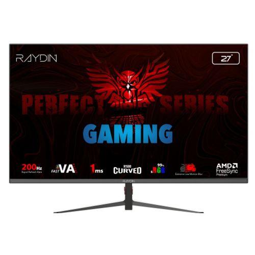 RAYDIN MM27RFA-200HZ, 27’’, 1ms, 200Hz, Full HD, 2xHDMI, DP, VA LED, R1500 Curved, Frameless, FreeSync Gaming Monitör