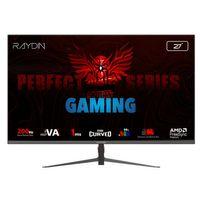RAYDIN MM27RFA-200HZ, 27’’, 1ms, 200Hz, Full HD, 2xHDMI, DP, VA LED, R1500 Curved, Frameless, FreeSync Gaming Monitör
