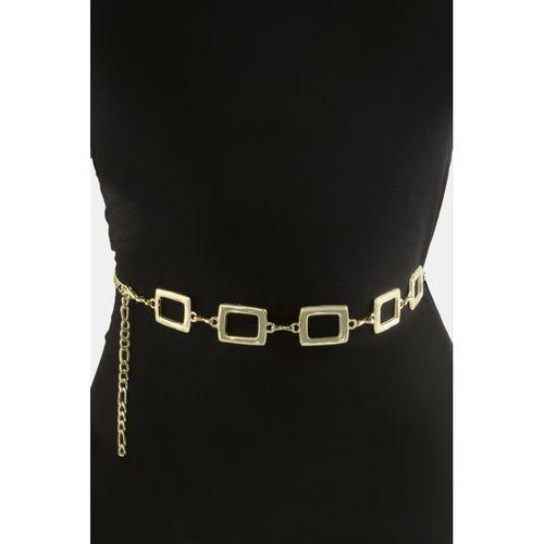 Dikdörtgen Metal Zincir Kemer