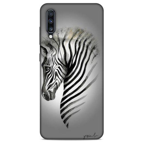 Y.Liva-2020 (Zebra) Samsung Galaxy A70 Kılıf Silikon Kapak Desenli