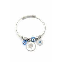 Gül Charm Bilezik - Gümüş