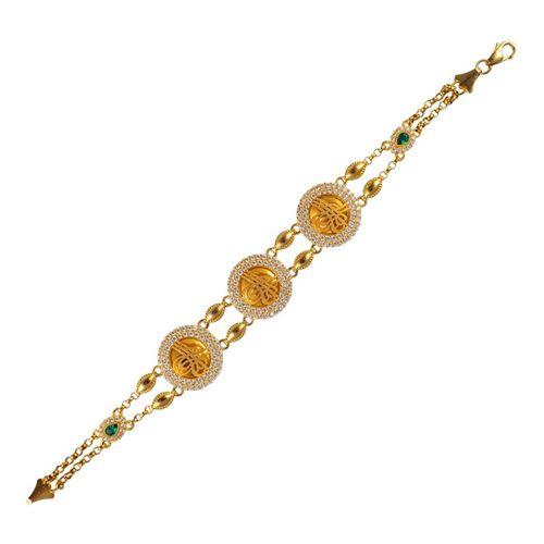 14 Ayar Altın Tuğra Bileklik HSM10114