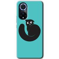 Huawei Nova 9 Kılıf HD Desen Baskılı Arka Kapak+Temperli Cam - Cat Vector