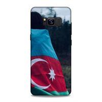 Samsung Galaxy S8 Uyumlu Kılıf Azarbaijan (38) Neo Hybrid Kılıf Bayrak Kadın