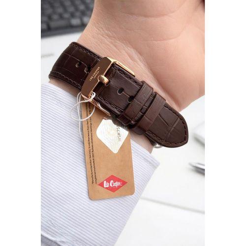 Lee Cooper Erkek Kol Saati 50 Mt Suya Dayanıklı Deri Kordon Bileklik Hediyeli VS.BLKT.0921