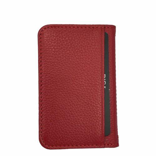 Diga 1169 Hakiki Deri Minimal Kartlık Kırmızı