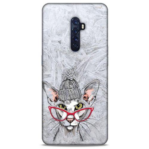 Animax Bereli Kedi Oppo Reno 2 Kılıf Desenli Silikon