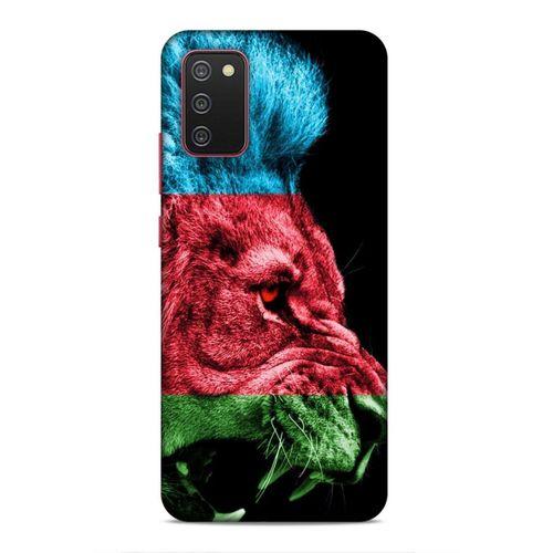 Samsung Galaxy A02s Uyumlu Kılıf Azarbaijan (24) Darbe Emici Kılıf Bayrak Aslan