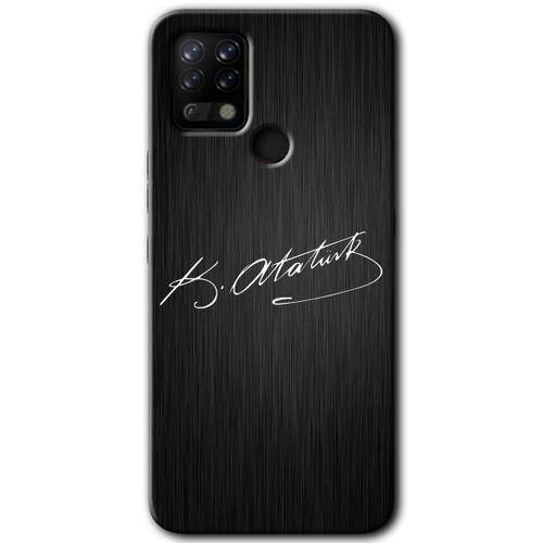 Tecno Pova Kılıf HD Desen Baskılı Arka Kapak - İmza Atatürk
