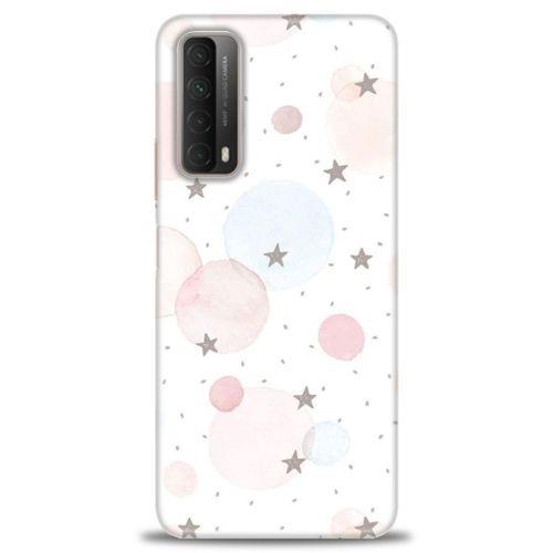Huawei P Smart 2021 Kılıf HD Baskılı Kılıf - Yıldız Puantiye + Tam Ekran Koruyucu