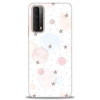 Huawei P Smart 2021 Kılıf HD Baskılı Kılıf - Yıldız Puantiye + Tam Ekran Koruyucu