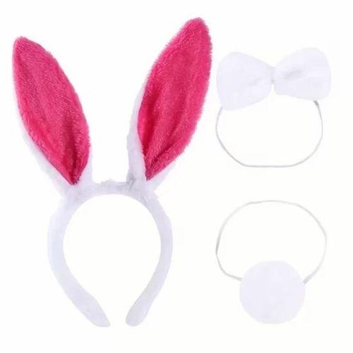 Fuşya Tavşan Kostüm Seti Kız Çocuk – Tütü Etek, Taç, Papyon, Ponpon