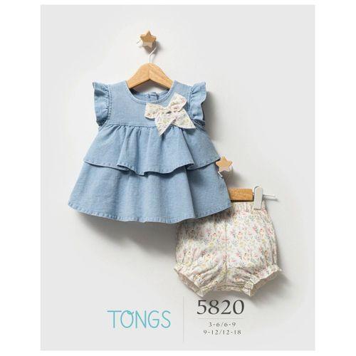 Tongs Baby Tongs Jeans Universe İkili Takım 5820 Mavi