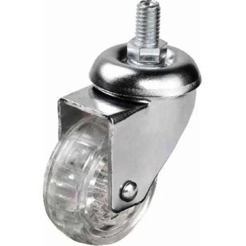 302 - 50x20 Mm Şeffaf Makaralı Vidalı Teker