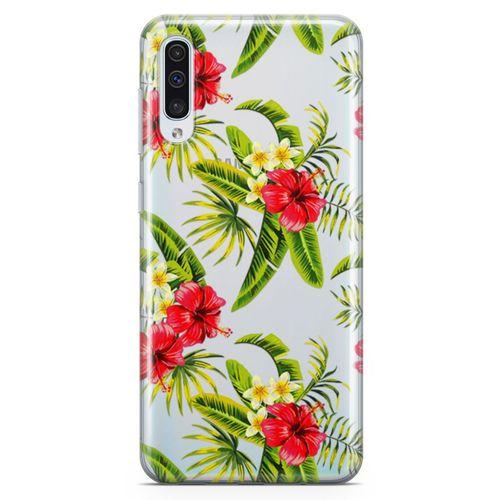 Samsung Galaxy A70 Kılıf Bodrum Çiçekleri Arka Kapak Koruma Desenli Full Koruyucu