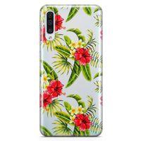 Samsung Galaxy A70 Kılıf Bodrum Çiçekleri Arka Kapak Koruma Desenli Full Koruyucu