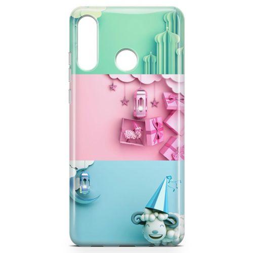 Huawei P30 Lite Kılıf Duvar Süsleri Arka Kapak Koruma Desenli Full Koruyucu