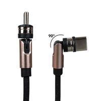 Powermaster PM-25906 Siyah 3in1  (Type C- Lightning- Micro Usb) Manyetik Uç Taşınabilir Şarj Kablosu