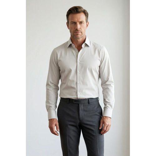 Slimfit Pamuklu Nano-İron Ütü İstemeyen Erkek Gömlek