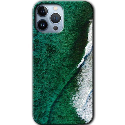iPhone 13 Pro Max Kılıf HD Desen Baskılı Arka Kapak - Yeşil Okyanus