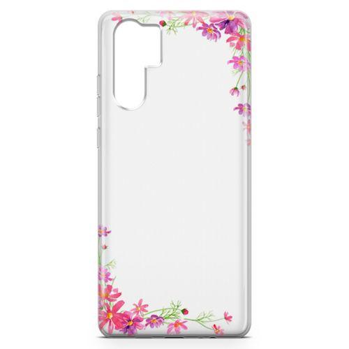 Huawei P30 Pro Kılıf Akdeniz Çiçekleri Arka Kapak Koruma Desenli Full Koruyucu