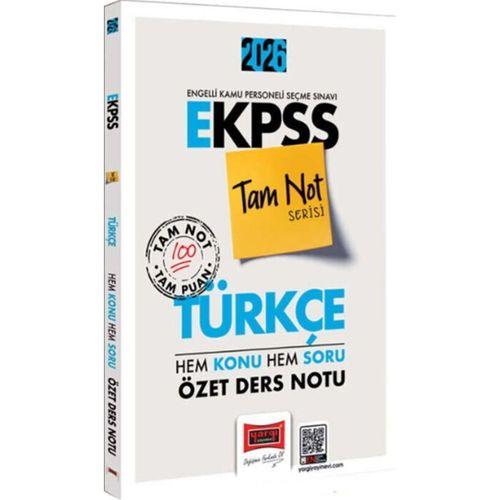 2026 E KPSS Tam Not Serisi Türkçe Hem Konu Hem Soru Özet Ders Notu Yargı Yayınları