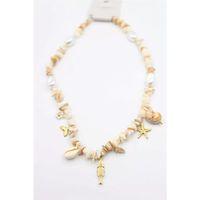 Doğal Taş Kolye - Krem