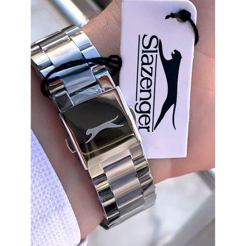 Slazenger İtalyan Tasarım Bileklik Hediyeli 2 Yıl Garantili 10 Atm Çelik Erkek Kol Saat ESL.N2545.2