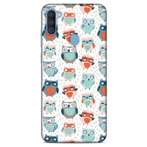 Baykuşlar (16) Desenli Silikon Kapak Telefon Kabı Samsung Galaxy A11 Kılıf