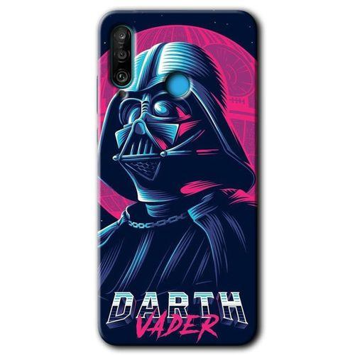 Huawei P30 Lite Kılıf Baskılı Kapak - Darth Vader +Tam Kaplayan Mat Seramik