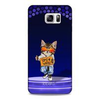 Samsung Galaxy Note 5 Kılıf FunnyMaX (42) Rugged Armor Kılıf Kedili Mor