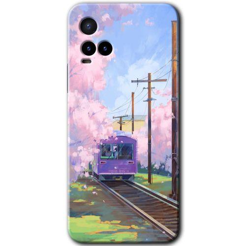 Potkal Hediye Fabrikası Vivo Y21 Kılıf HD Desen Baskılı Arka Kapak - Rails Paint