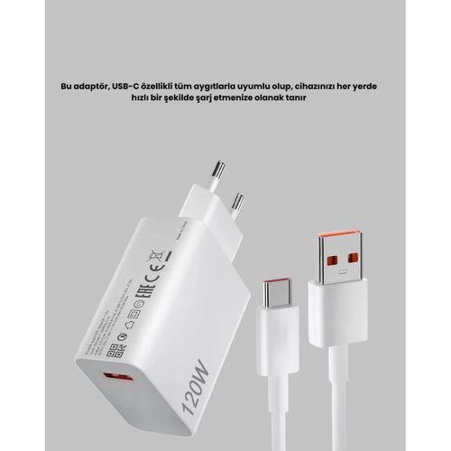120w Ultra Hızlı Şarj Adaptörü Usb-c Destekli Güçlü Şarj Teknolojisi