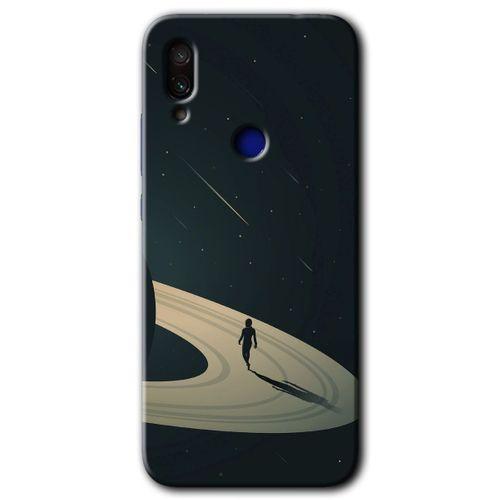Redmi Note 7 Kılıf HD Desen Baskılı Arka Kapak - Space Planet + Kırılmaz Cam