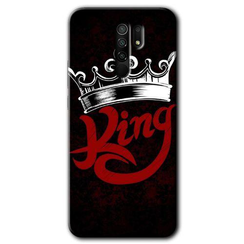 Xiaomi Redmi 9 Kılıf Baskılı Arka Kapak - King +Tam Ekran Koruyucu
