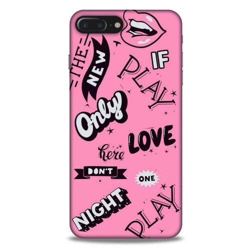 Apple Iphone 8 Plus Uyumlu Kılıf Pembe Delisi (42) Rugged Armor Kılıf Tipografi