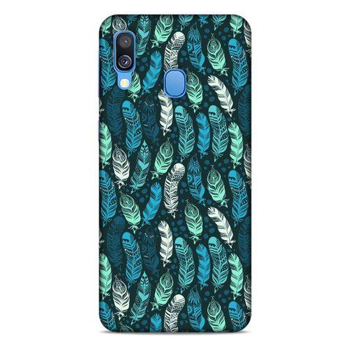 Samsung Galaxy A40 Kılıf Desenli Özel Seri Tüyler (46) Core Armor Kılıf