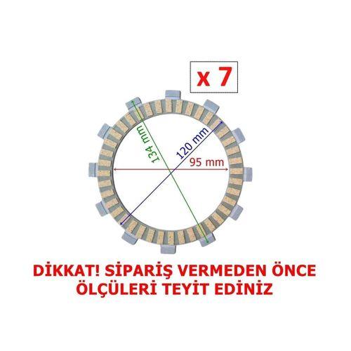 CF MOTO Cf Moto Nk250 Debriyaj Balatası 7 Li (2022 Öncesi) 12T 95-120-134 Mm