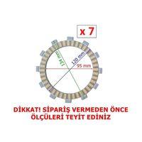CF MOTO Cf Moto Nk250 Debriyaj Balatası 7 Li (2022 Öncesi) 12T 95-120-134 Mm